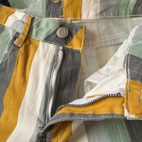 NWT Altar'd State Electra Flare Jeans‎ Bell Bottoms Iceberg Stripe Size Small - Picture 5 of 7